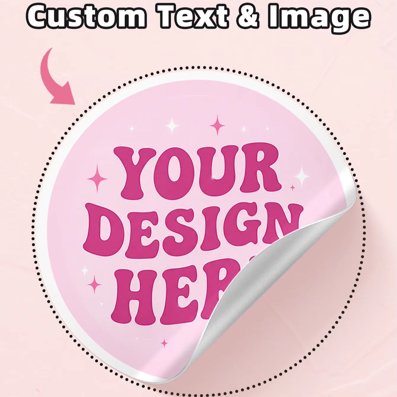 Personalised Candle Label - 1-130 stuks doorzichtige PVC aangepaste ronde