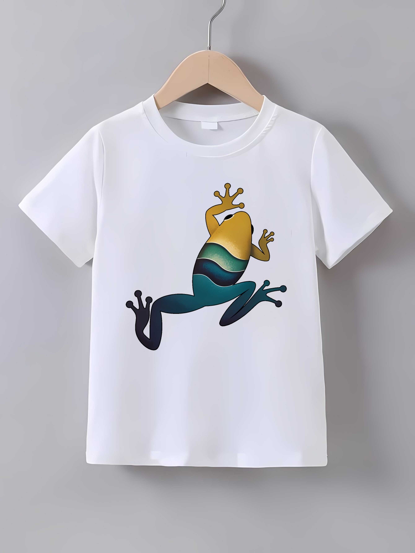 Family Tree Print - Kleurverloop Boomkikker Cartoon Print T-Shirt Familie