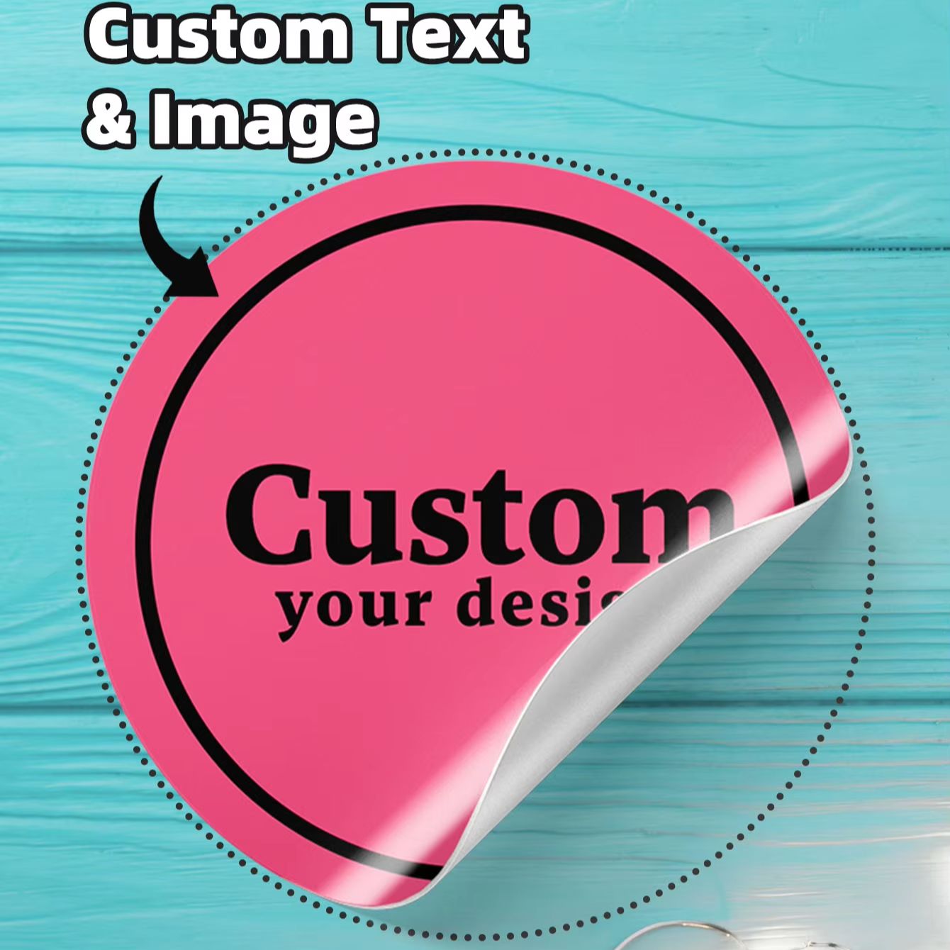 Personalised Candle Label - 1-180 stuks op maat gemaakte ronde