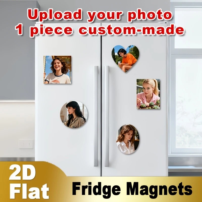 Pet Portrait Custom - Aangepaste foto koelkastmagneet 2D platte gepersonaliseerde