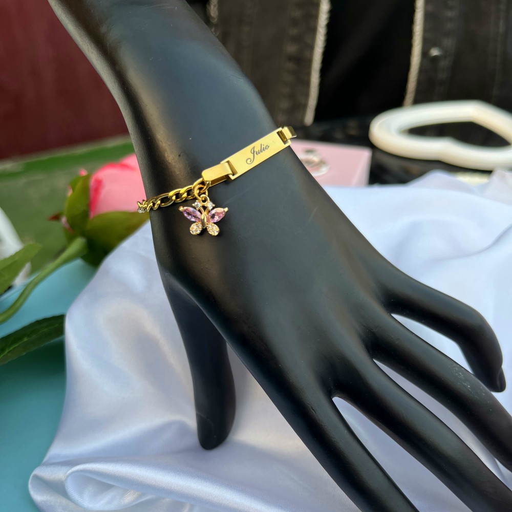 Duoying Custom Roze Vlinder Se - Name Necklace Custom recensie en prijs