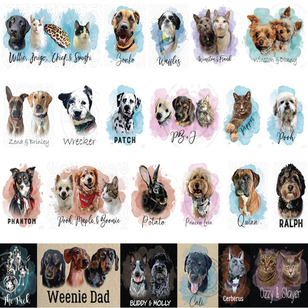 Gepersonaliseerd op maat gemaa - Pet Portrait Custom recensie en prijs