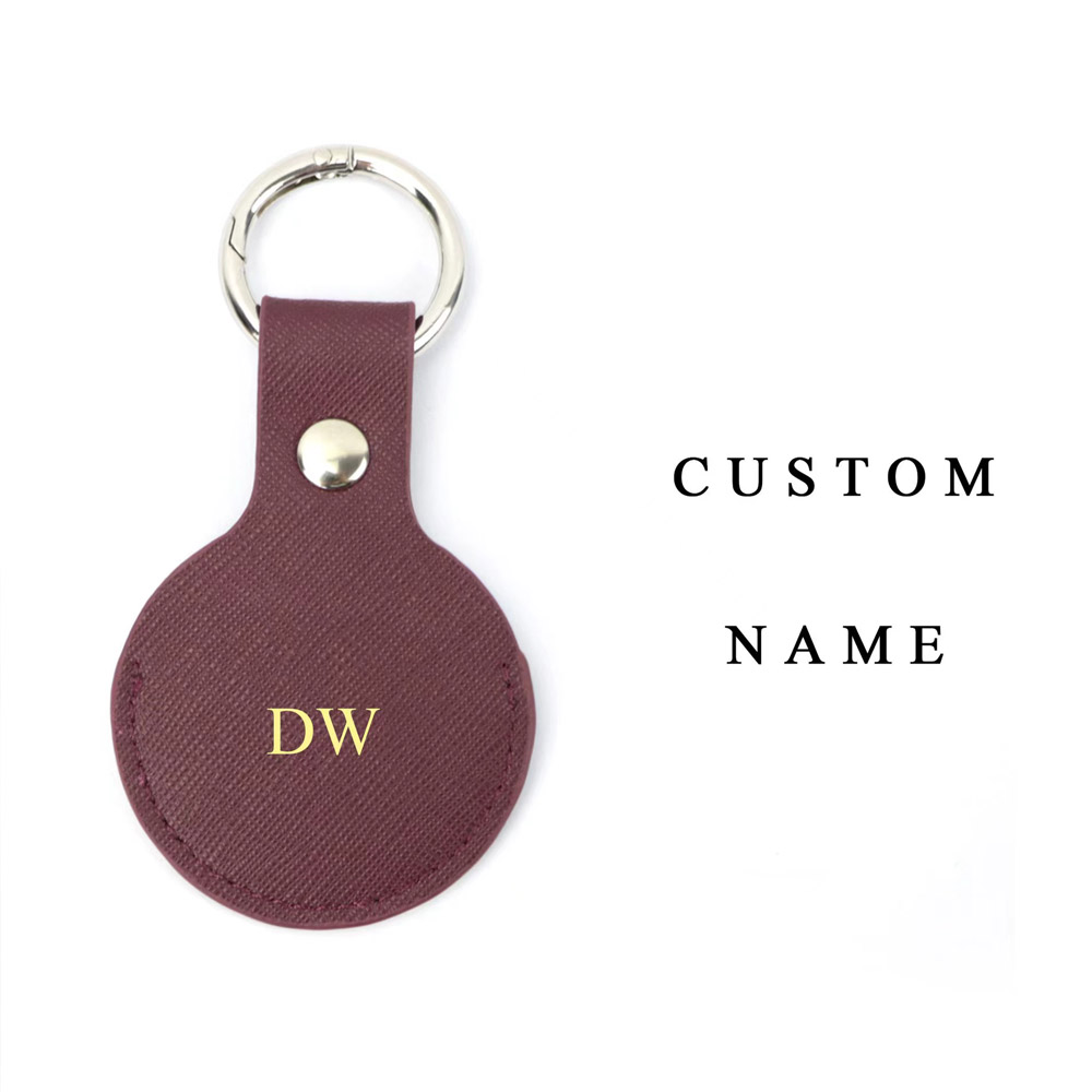Aangepaste gouden beginletters - Monogram Keychain Leather recensie en prijs