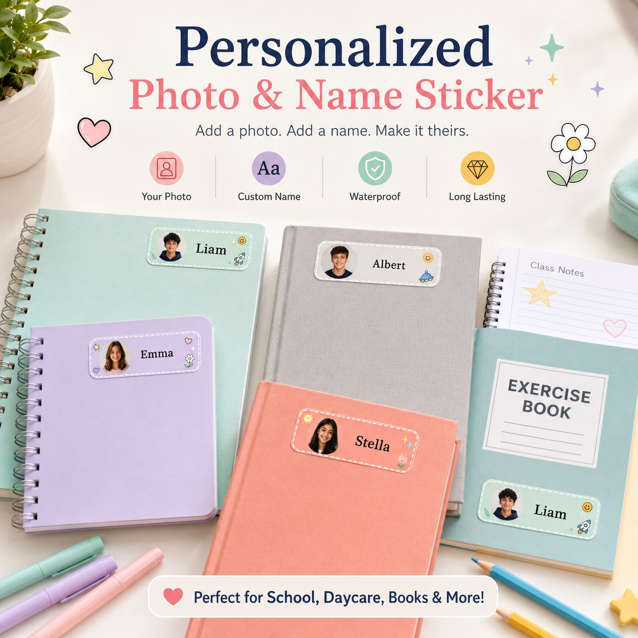 Op maat gemaakte foto-naamstic - Custom Photo Book recensie en prijs