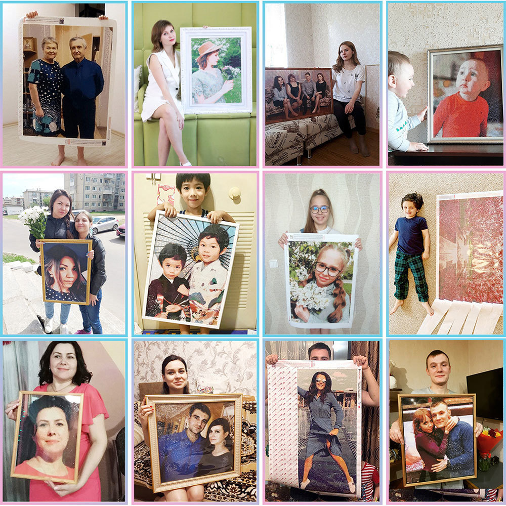 HUACAN volledige kits diamant  - Photo Mosaic Print recensie en prijs